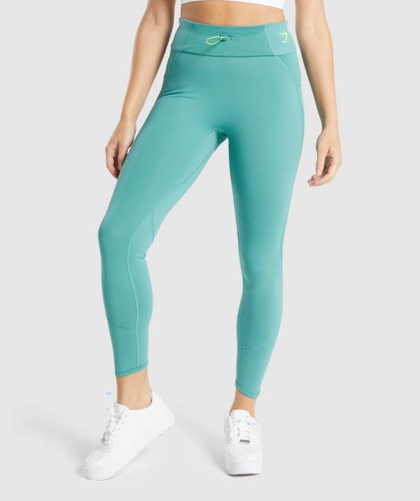 Damske Legíny Gymshark Pulse Tyrkysové | HR8279650